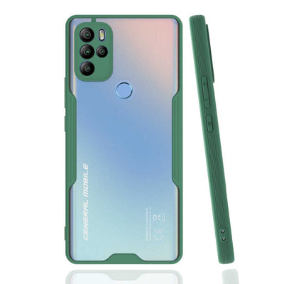General Mobile 21 Pro Kılıf Zore Parfe Kapak Koyu Yeşil