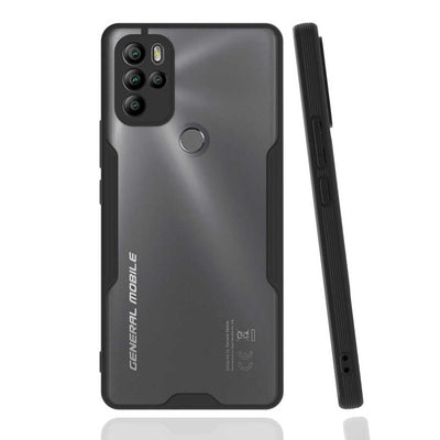 General Mobile 21 Pro Kılıf Zore Parfe Kapak Siyah