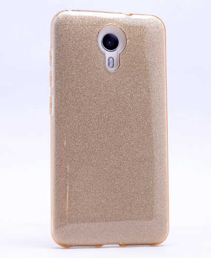 General Mobile 4G Android One Kılıf Zore Shining Silikon Gold