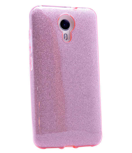 General Mobile 4G Android One Kılıf Zore Shining Silikon Rose Gold