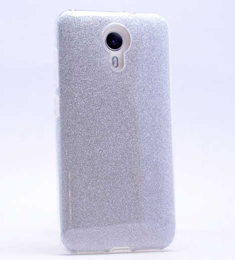 General Mobile 4G Android One Kılıf Zore Shining Silikon Gümüş