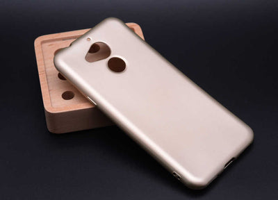 General Mobile 8 Kılıf Zore Premier Silikon Kapak Gold