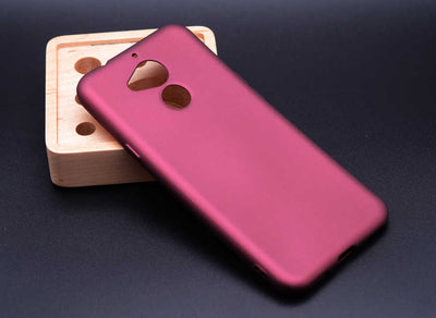 General Mobile 8 Kılıf Zore Premier Silikon Kapak Mürdüm