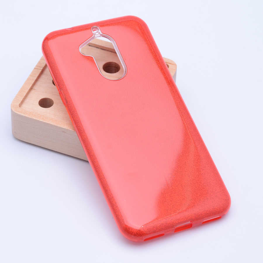 General Mobile 8 Kılıf Zore Shining Silikon Kırmızı