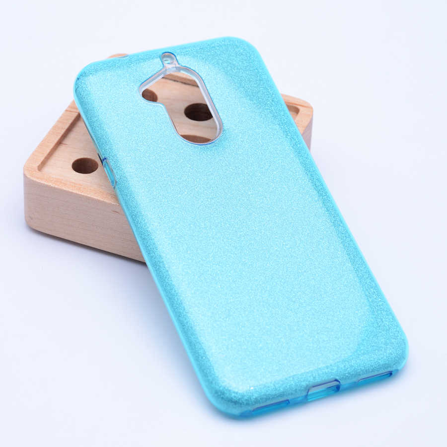 General Mobile 8 Kılıf Zore Shining Silikon Mavi