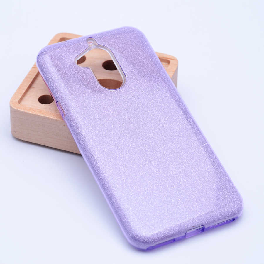 General Mobile 8 Kılıf Zore Shining Silikon Mor