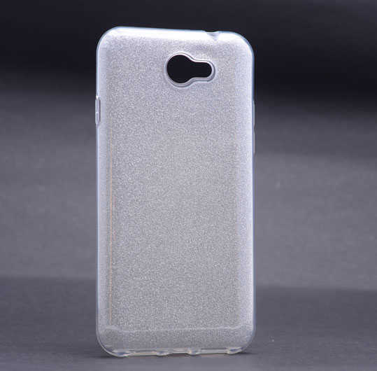 General Mobile 6 Kılıf Zore Shining Silikon Gümüş