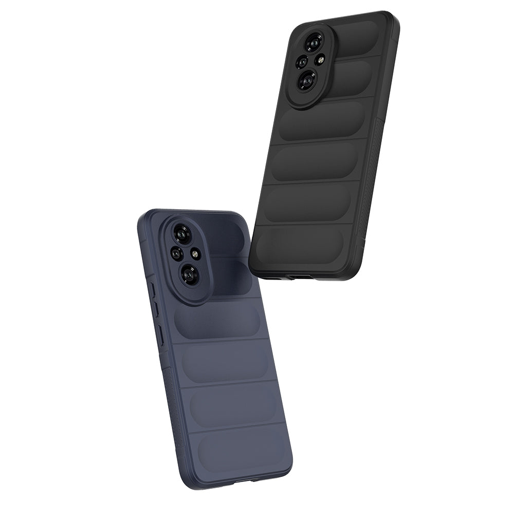 Honor 200 Kılıf Esnek TPU Oyuklu Arka Yüzey Tasarımlı Zore Etnik Silikon Kapak Lacivert