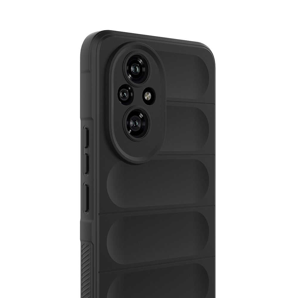 Honor 200 Kılıf Esnek TPU Oyuklu Arka Yüzey Tasarımlı Zore Etnik Silikon Kapak Lacivert