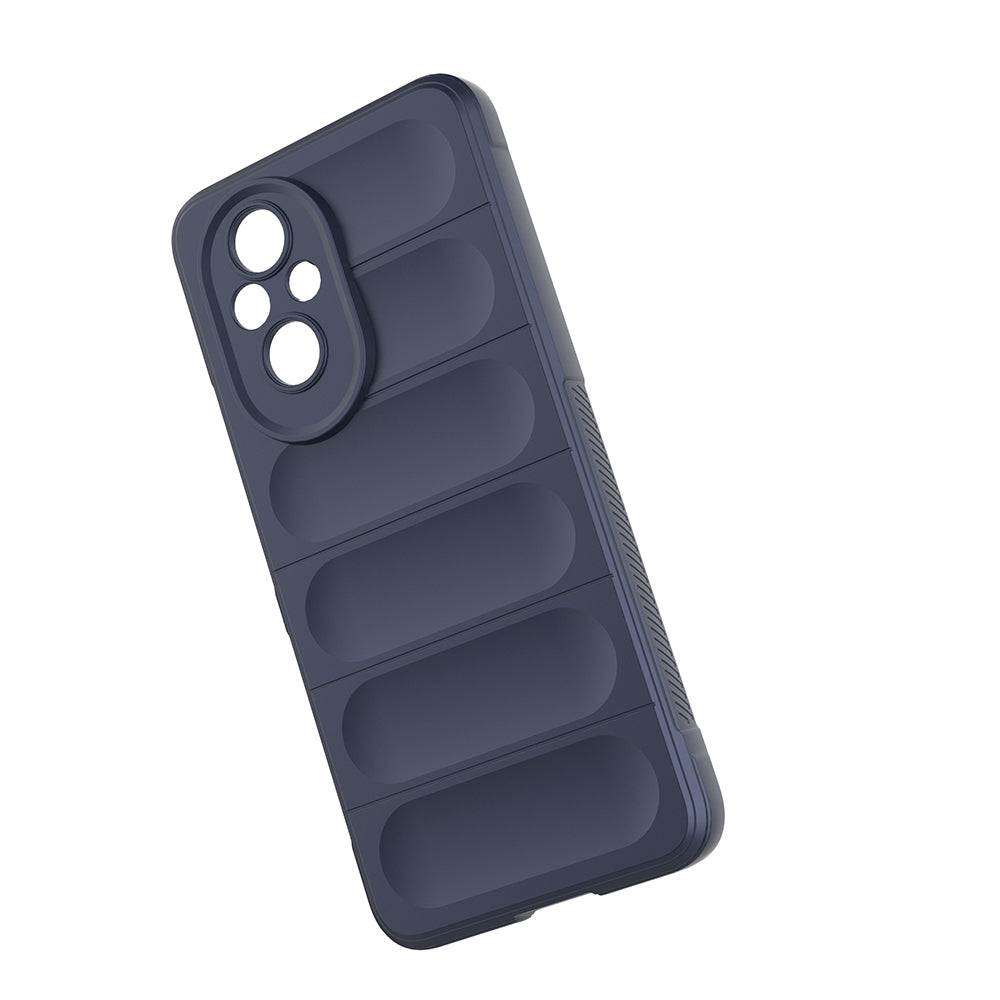 Honor 200 Kılıf Esnek TPU Oyuklu Arka Yüzey Tasarımlı Zore Etnik Silikon Kapak Lacivert