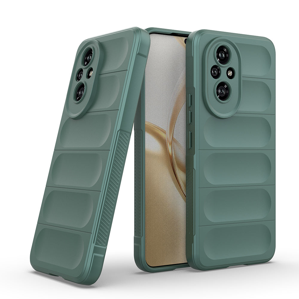 Honor 200 Kılıf Esnek TPU Oyuklu Arka Yüzey Tasarımlı Zore Etnik Silikon Kapak Lacivert