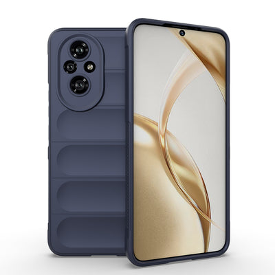 Honor 200 Kılıf Esnek TPU Oyuklu Arka Yüzey Tasarımlı Zore Etnik Silikon Kapak Koyu Yeşil