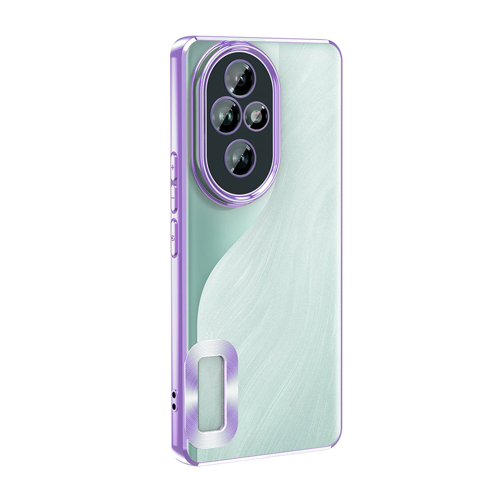 Honor 200 Kılıf Kamera Korumalı Logo Gösteren Zore Omega Kapak Siyah