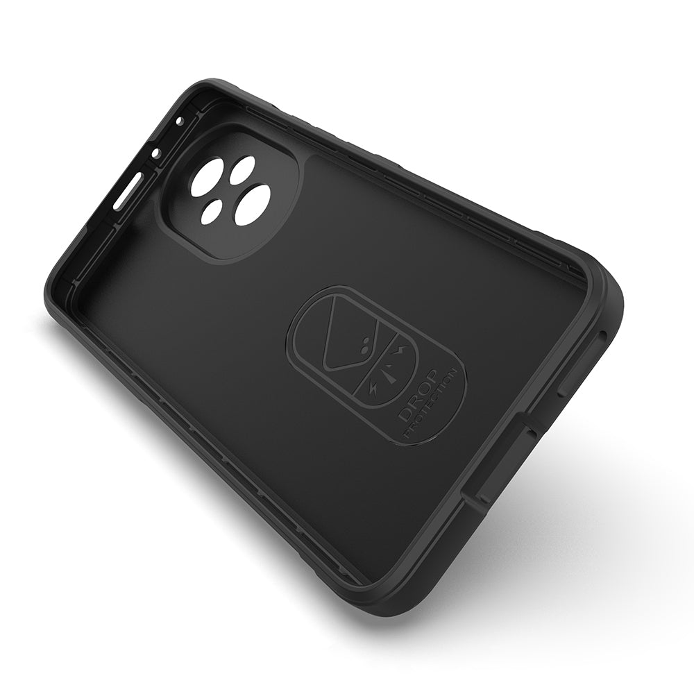 Honor 200 Pro Kılıf Esnek TPU Oyuklu Arka Yüzey Tasarımlı Zore Etnik Silikon Kapak Siyah