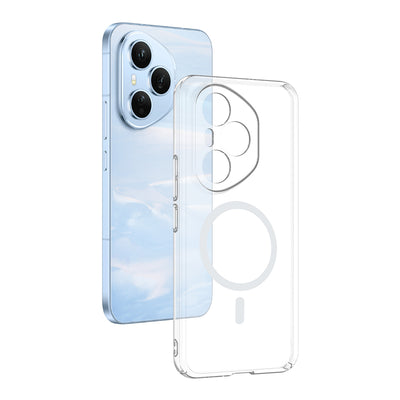 Honor 400 Pro Kamera Korumalı M-Safe Şarj Özellikli Şeffaf Zore London Sert PC Kapak