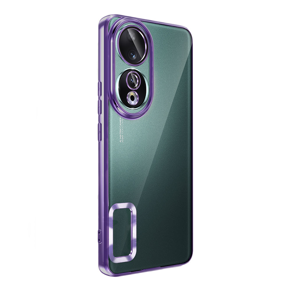Honor 90 Kılıf Kamera Korumalı Logo Gösteren Zore Omega Kapak Lila