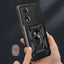 Honor 90 Kılıf Magnetik Standlı Kamera Korumalı Zore Sürgülü Vega Kapak Siyah