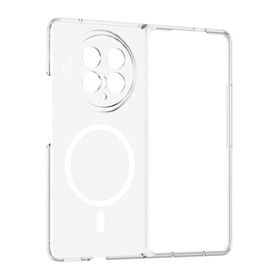 Honor Magic V6 Kamera Korumalı M-Safe Şarj Özellikli Şeffaf Zore London Sert PC Kapak