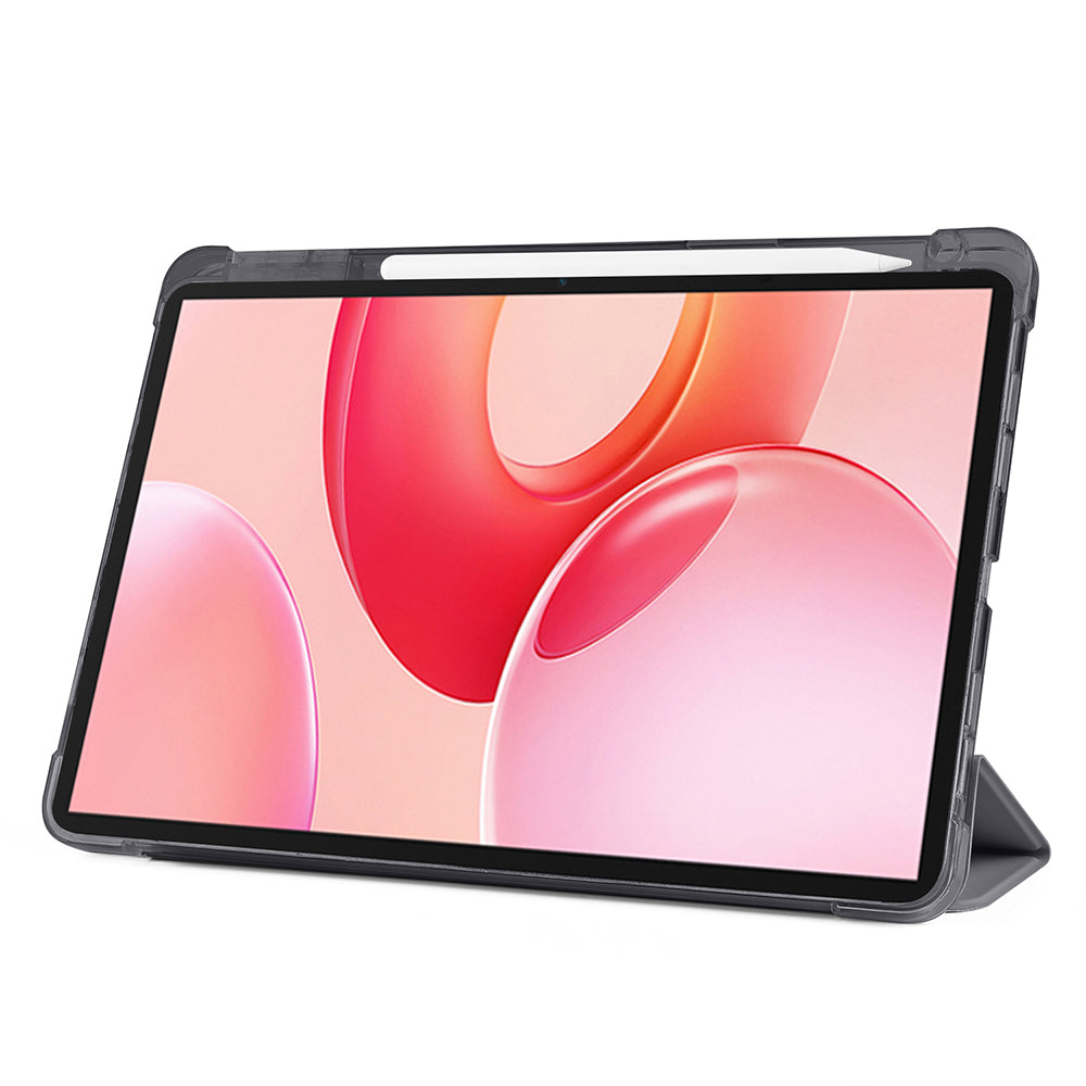 Honor Pad 10 12.1 Kılıf Zore Tri Folding Kalem Bölmeli Standlı Kılıf Lacivert