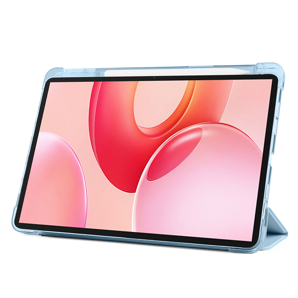 Honor Pad 10 12.1 Kılıf Zore Tri Folding Kalem Bölmeli Standlı Kılıf Koyu Yeşil