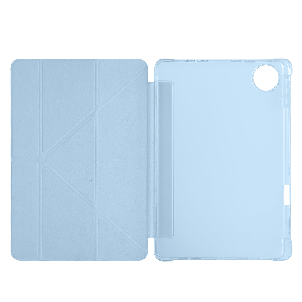 Honor Pad 10 12.1 Kılıf Zore Tri Folding Kalem Bölmeli Standlı Kılıf Rose Gold