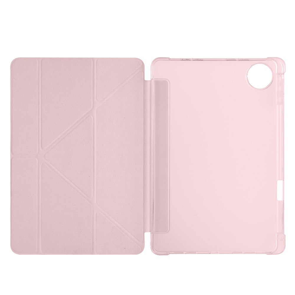 Honor Pad 10 12.1 Kılıf Zore Tri Folding Kalem Bölmeli Standlı Kılıf Lacivert