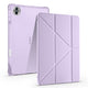 Honor Pad 10 12.1 Kılıf Zore Tri Folding Kalem Bölmeli Standlı Kılıf Lila