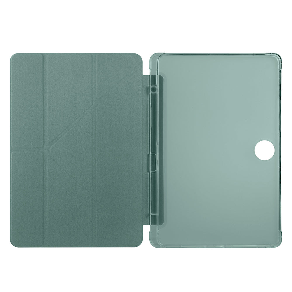 Honor Pad 9 Kılıf Zore Tri Folding Kalem Bölmeli Standlı Kılıf Gri