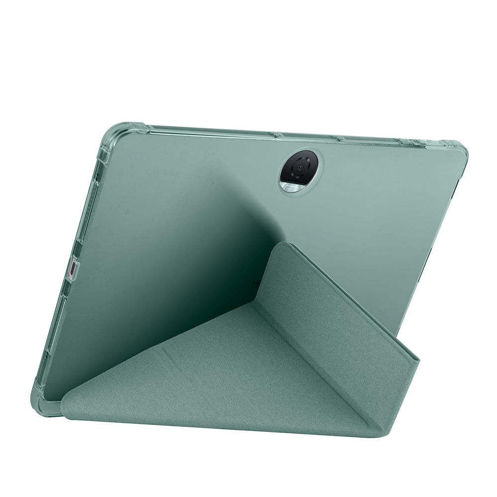 Honor Pad 9 Kılıf Zore Tri Folding Kalem Bölmeli Standlı Kılıf Siyah
