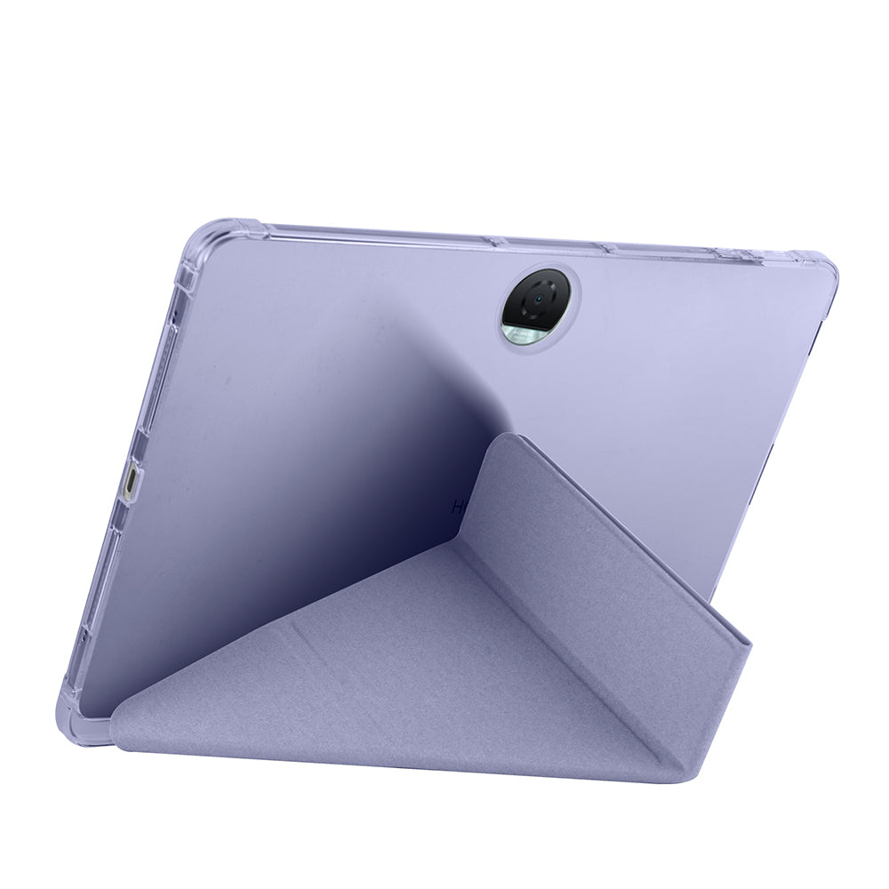 Honor Pad 9 Kılıf Zore Tri Folding Kalem Bölmeli Standlı Kılıf Mavi