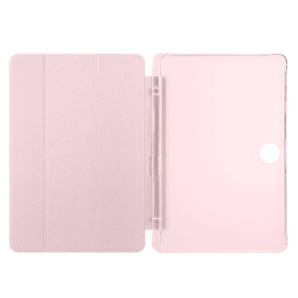 Honor Pad 9 Kılıf Zore Tri Folding Kalem Bölmeli Standlı Kılıf Mavi
