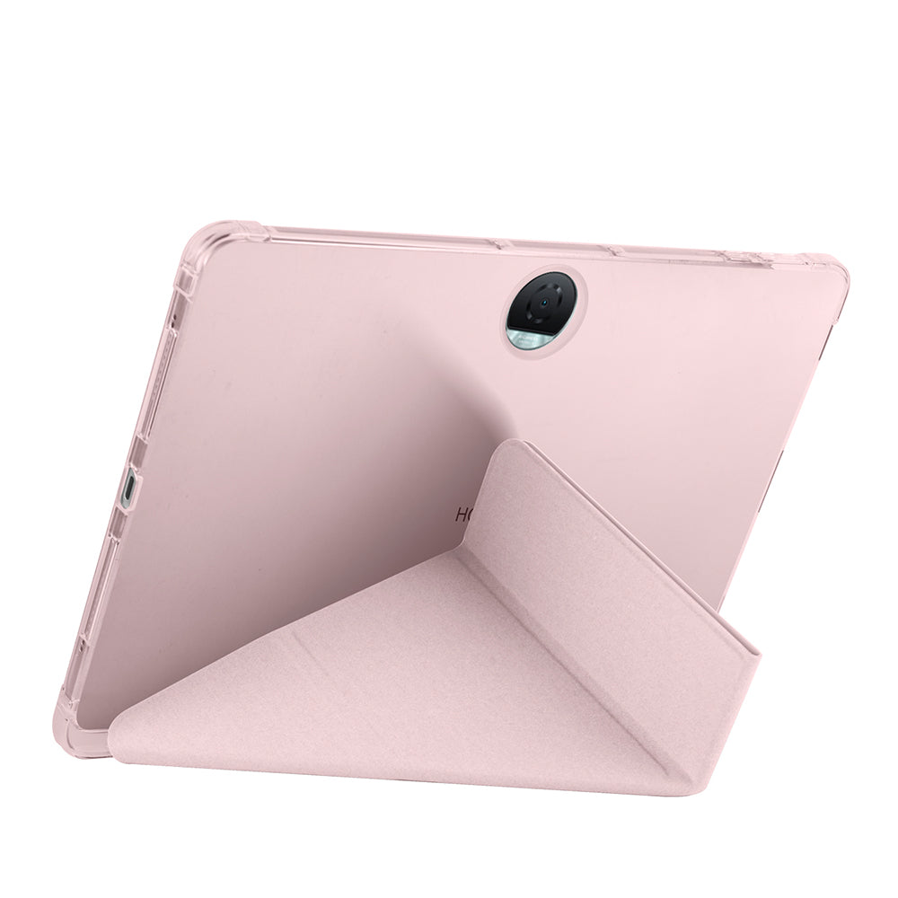 Honor Pad 9 Kılıf Zore Tri Folding Kalem Bölmeli Standlı Kılıf Gri