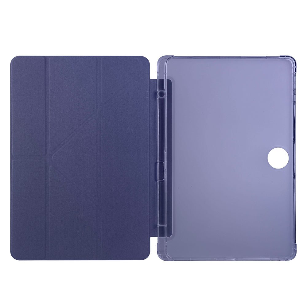 Honor Pad 9 Kılıf Zore Tri Folding Kalem Bölmeli Standlı Kılıf Gri