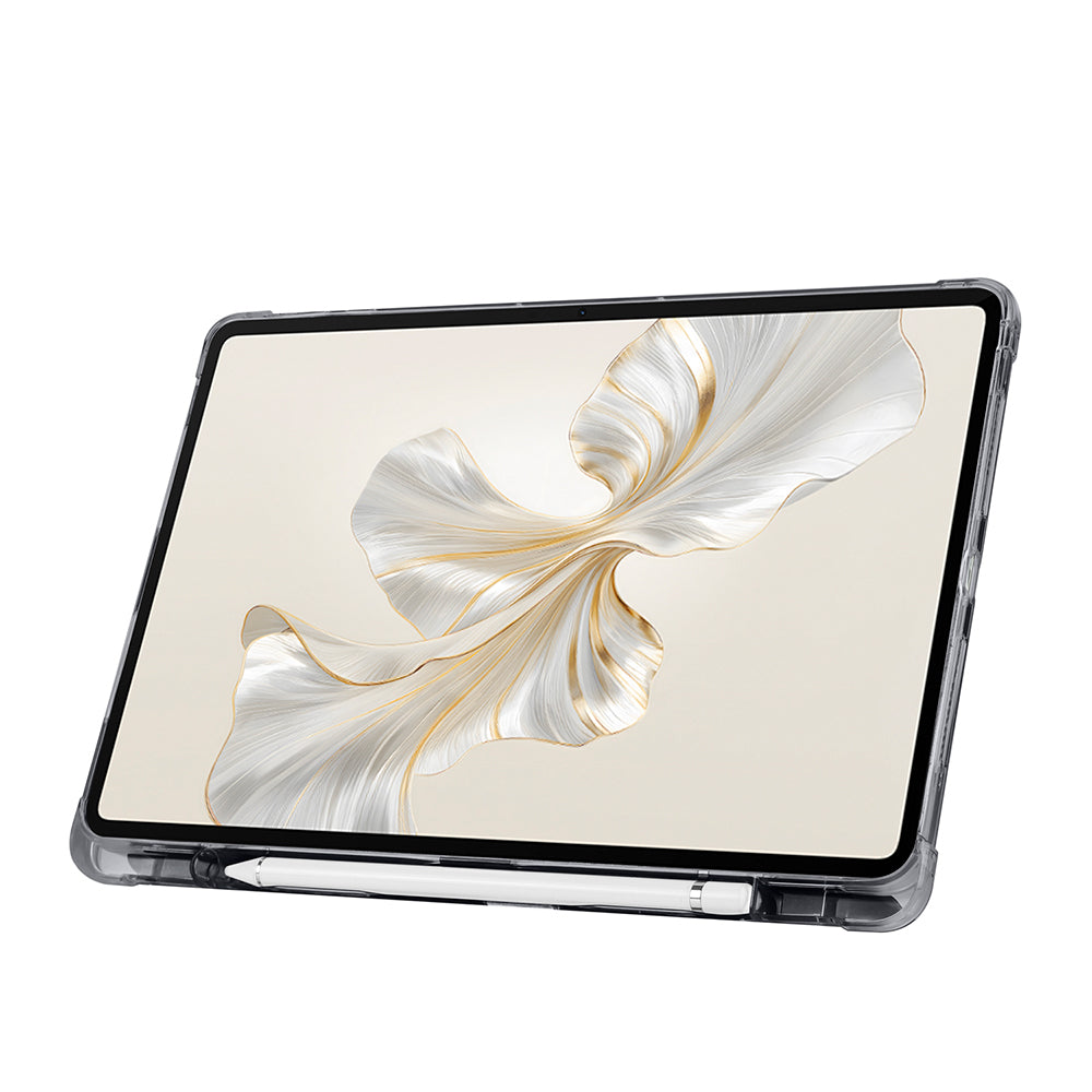 Honor Pad 9 Kılıf Zore Tri Folding Kalem Bölmeli Standlı Kılıf Gri