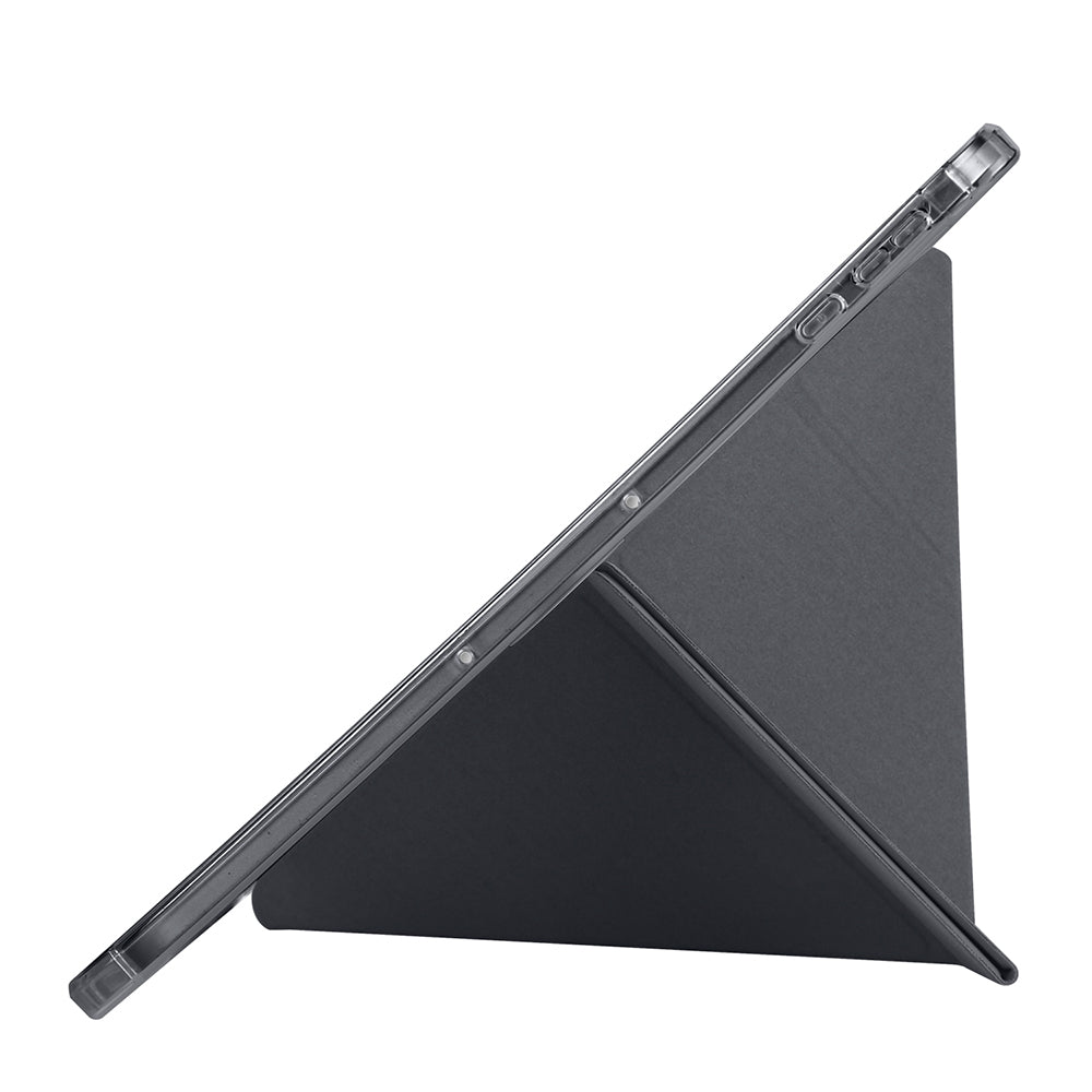 Honor Pad 9 Kılıf Zore Tri Folding Kalem Bölmeli Standlı Kılıf Gri