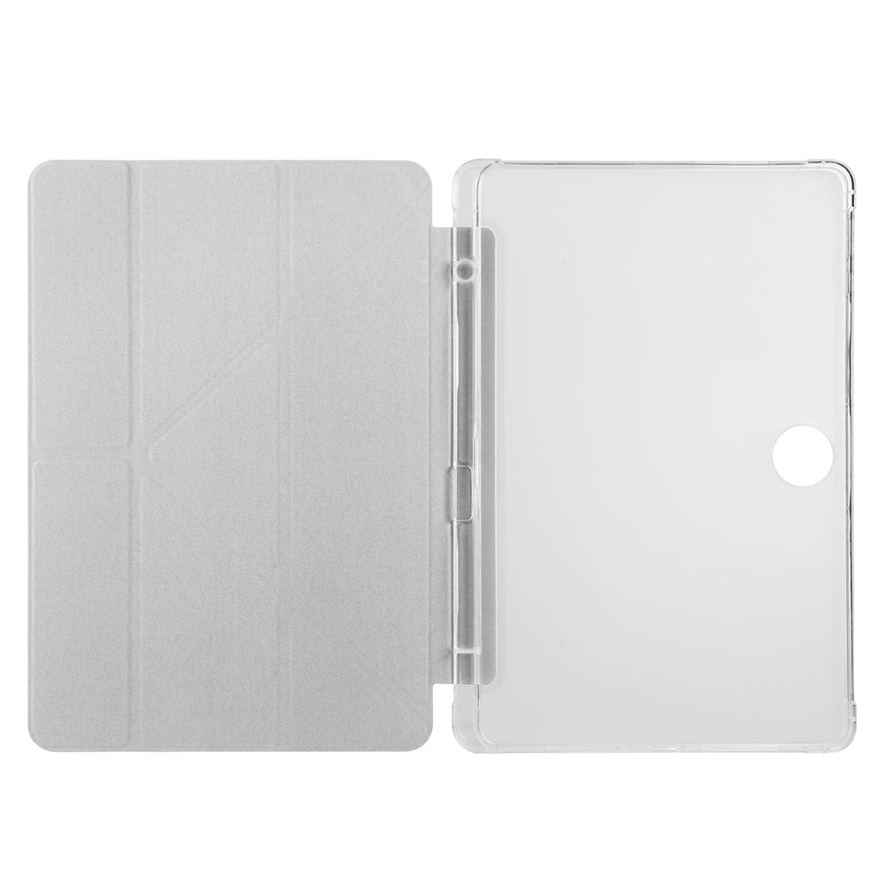 Honor Pad 9 Kılıf Zore Tri Folding Kalem Bölmeli Standlı Kılıf Mavi