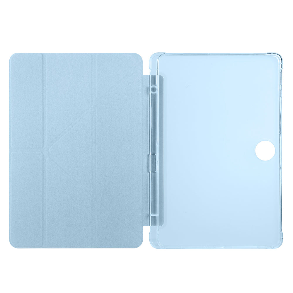 Honor Pad 9 Kılıf Zore Tri Folding Kalem Bölmeli Standlı Kılıf Gri