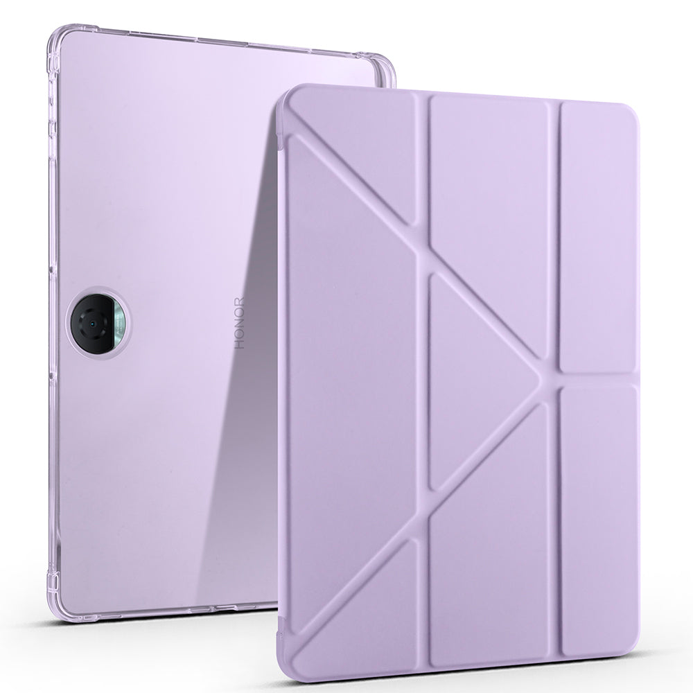 Honor Pad 9 Kılıf Zore Tri Folding Kalem Bölmeli Standlı Kılıf Mavi