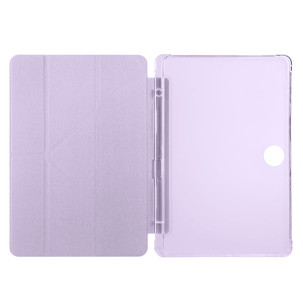 Honor Pad 9 Kılıf Zore Tri Folding Kalem Bölmeli Standlı Kılıf Mavi