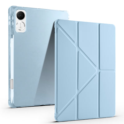 Honor Pad GT Kılıf Zore Tri Folding Kalem Bölmeli Standlı Kılıf Mavi