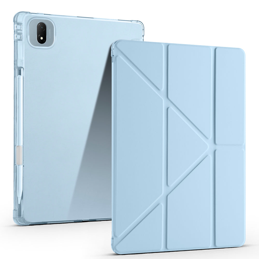 Honor Pad GT Pro Kılıf Zore Tri Folding Kalem Bölmeli Standlı Kılıf Rose Gold