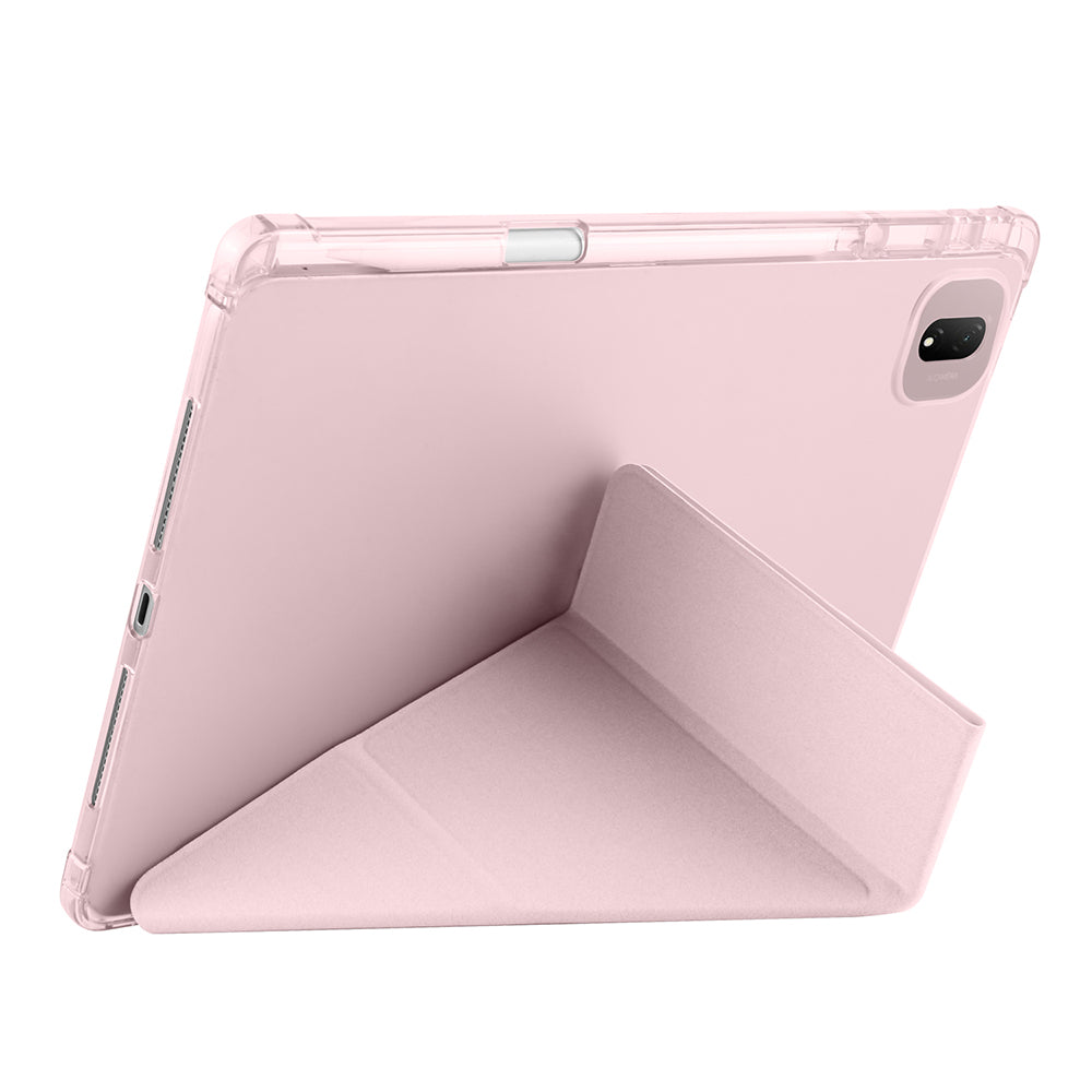 Honor Pad GT Pro Kılıf Zore Tri Folding Kalem Bölmeli Standlı Kılıf Lila