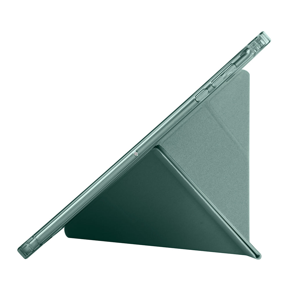 Honor Pad X8A Kılıf Zore Tri Folding Kalem Bölmeli Standlı Kılıf Mor