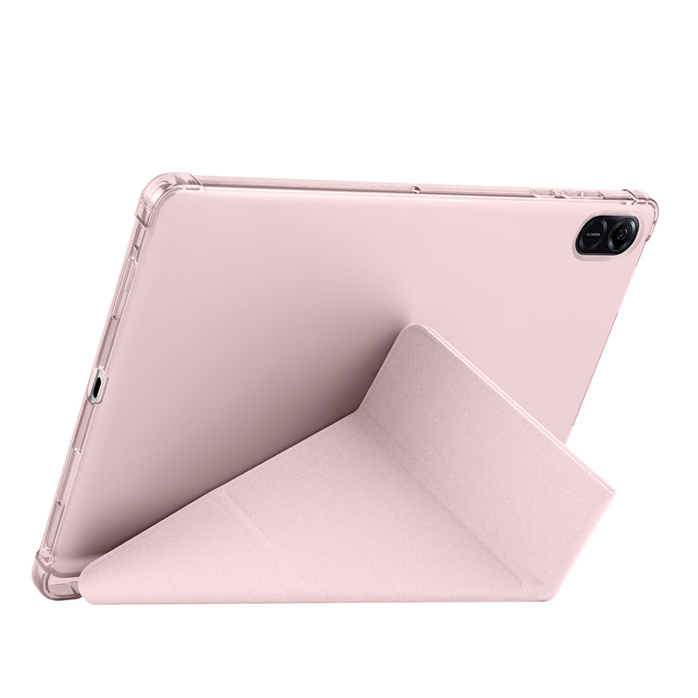 Honor Pad X8A Kılıf Zore Tri Folding Kalem Bölmeli Standlı Kılıf Lacivert