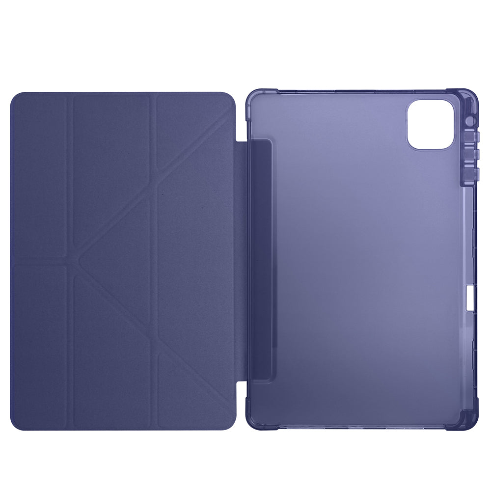 Honor Pad X9A Kılıf Zore Tri Folding Kalem Bölmeli Standlı Kılıf Koyu Yeşil