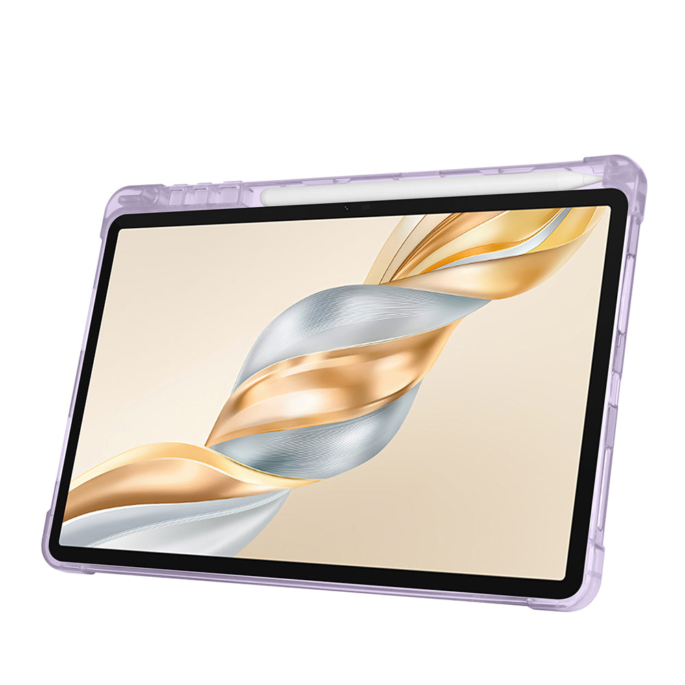 Honor Pad X9A Kılıf Zore Tri Folding Kalem Bölmeli Standlı Kılıf Lila