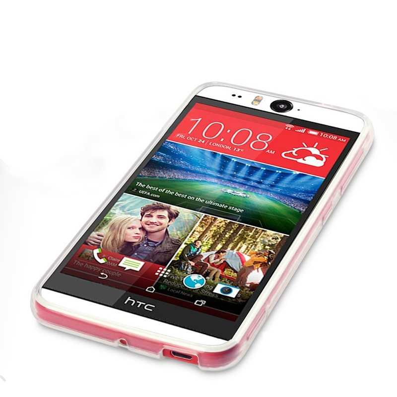 HTC Desire Eye Kılıf Zore Süper Silikon Kapak Renksiz