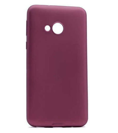 HTC U Play Kılıf Zore Premier Silikon Kapak Mürdüm