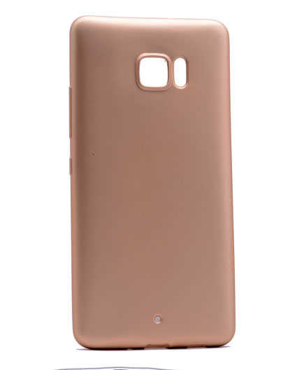 HTC U Ultra Kılıf Zore Premier Silikon Kapak Gold