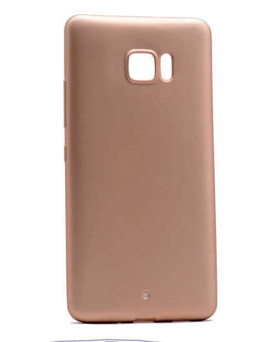 HTC U Ultra Kılıf Zore Premier Silikon Kapak Gold